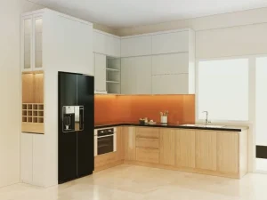 Tủ bếp MDF phủ Melamine: Thiết kế ấn tượng