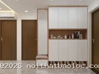 Tủ giày Bảo Lộc - Ván gỗ MDF lõi xanh kháng ẩm - Ảnh 3