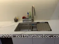 Tủ bếp gỗ cánh Acrylic trắng sáng bóng đẹp - Ảnh 7
