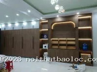 Vách trang trí phòng khách - Ảnh 2