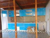 Tủ bếp gỗ cánh Acrylic trắng sáng bóng đẹp - Ảnh 14