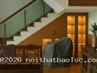 Tủ gỗ gầm cầu thang