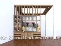 Vách Ngăn Tivi Phòng Khách Gỗ MDF - Nội Thất Bảo Lộc - Ảnh 15
