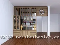 Vách Ngăn Tivi Phòng Khách Gỗ MDF - Nội Thất Bảo Lộc - Ảnh 13