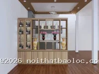 Vách Ngăn Tivi Phòng Khách Gỗ MDF - Nội Thất Bảo Lộc - Ảnh 12