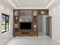 Vách Ngăn Tivi Phòng Khách Gỗ MDF - Nội Thất Bảo Lộc - Ảnh 7