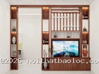Vách Ngăn Tivi Phòng Khách Gỗ MDF - Nội Thất Bảo Lộc - Ảnh 6