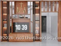 Vách Ngăn Tivi Phòng Khách Gỗ MDF - Nội Thất Bảo Lộc - Ảnh 4