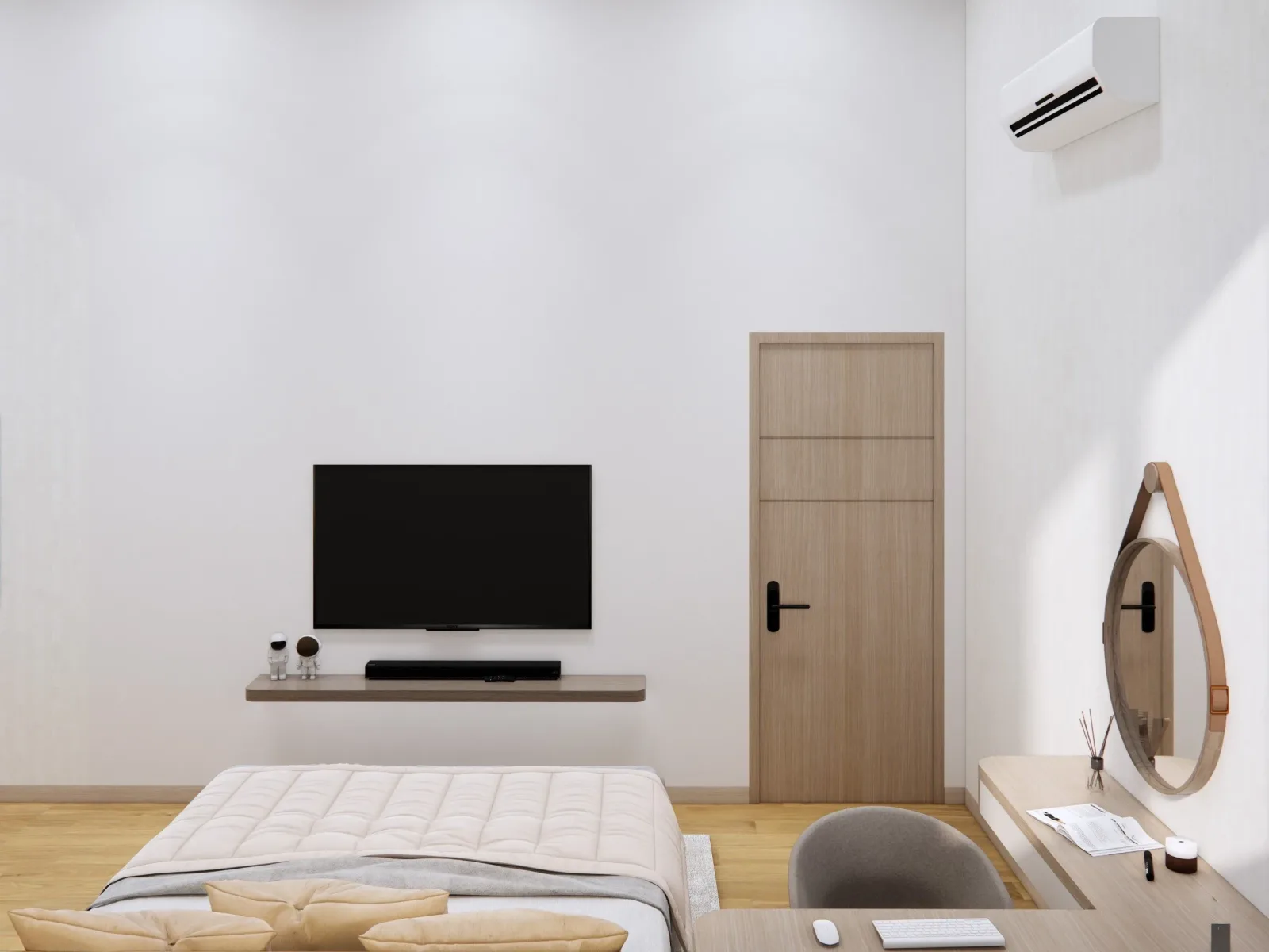 Mẫu Thiết Kế Nội Thất Phòng Ngủ Gỗ MDF Đẹp Hiện Đại 2026 - Ảnh 15